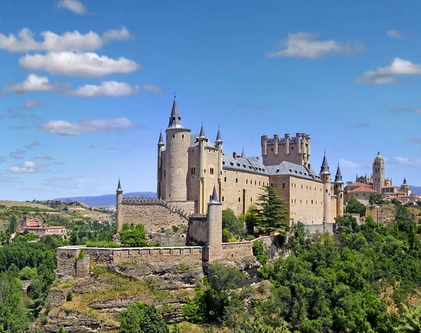Segovia Alcazar Kastylia Leon Hiszpania Lista Światowego Dziedzictwa Unesco — Zdjęcie stockowe