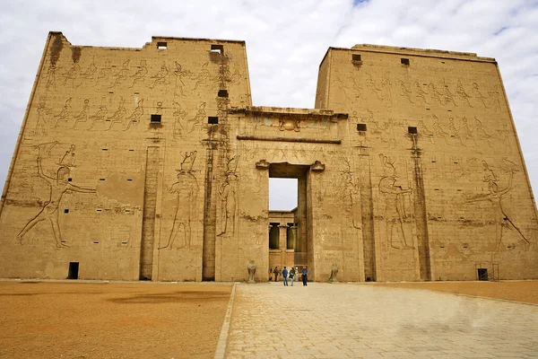 Edfu Tempel Västra Stranden Nilen Edfu Övre Egypten — Stockfoto