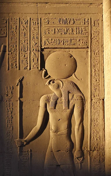 Horus War Ein Gott Des Himmels Ist Wahrscheinlich Bekanntesten Als — Stockfoto