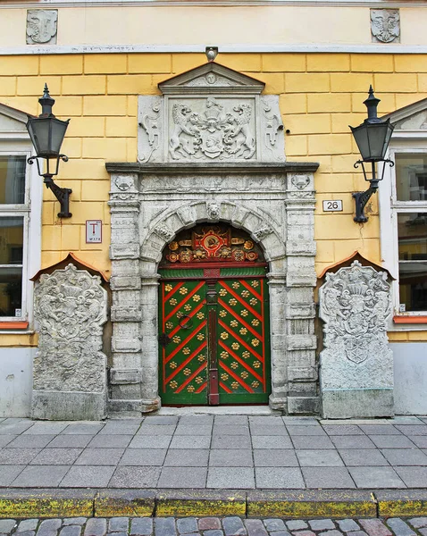 Irmandade Tallinn Cabeça Negra Criada 1399 Old Tallinn Património Mundial — Fotografia de Stock