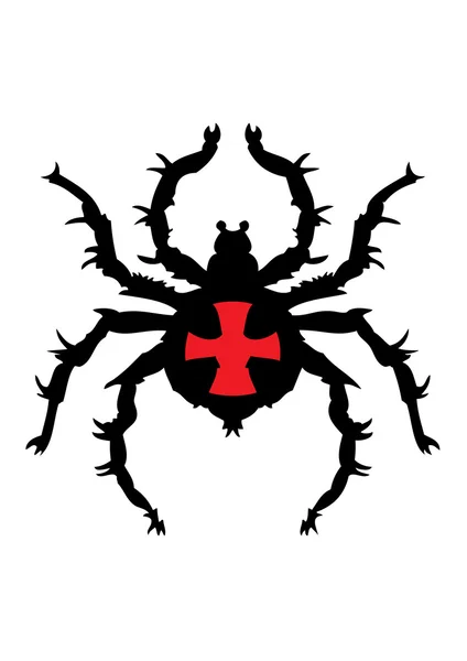 Spinne — Stockvektor