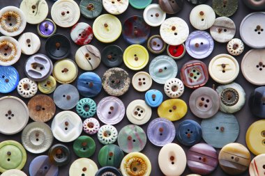 renkli düğmeler dekorasyon