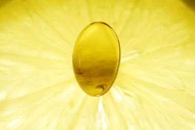 limon ve hap vitamin c - kavram