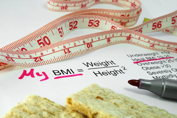 Body mass index bmi — Stock fotografie