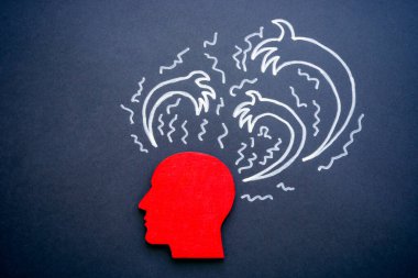 Kafa ve pençelerin şekli stres ve depresyonu simgeliyor..