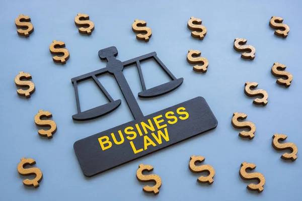 Plate Form Scales Inscription Business Law — Stockfoto