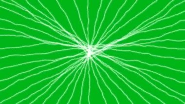 Yeşil ekran arkaplanlı elektrik boşaltımı hareket grafikleri