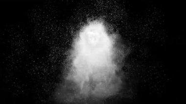 Gece arkaplanlı kar fırtınası hareketleri grafikleri