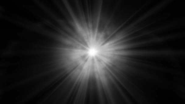 Блискучі Світлові Промені Графіка Руху Нічним Тлом — стокове відео