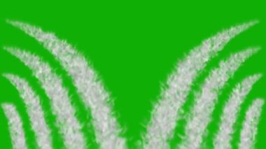 Su, yeşil ekran arka planına sahip hareket grafiklerini akıtır