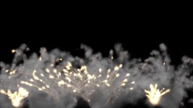 Gece arkaplanlı havai fişek hareketi grafikleri