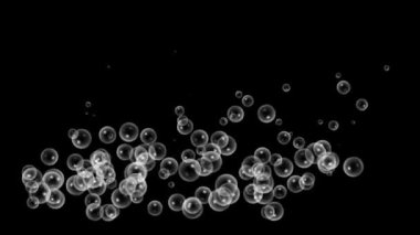 Sabun köpükleri, gece arkaplanlı hareket grafikleri oluşturur