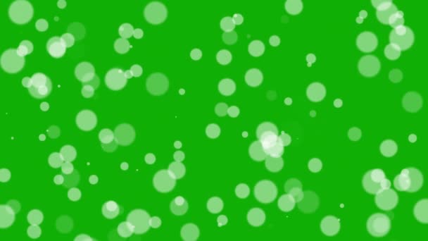 Bokeh Beleuchtet Bewegungsgrafik Mit Grünem Bildschirmhintergrund — Stockvideo