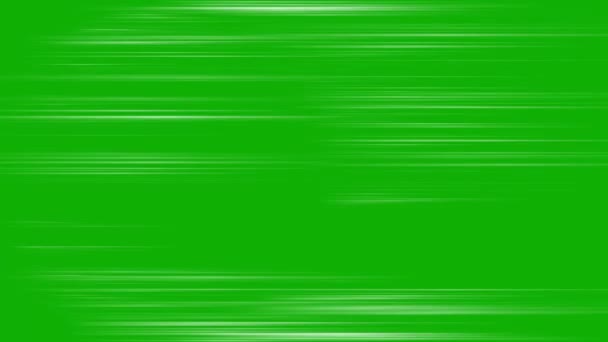 具有绿色屏幕背景的光线运动图形 — 图库视频影像