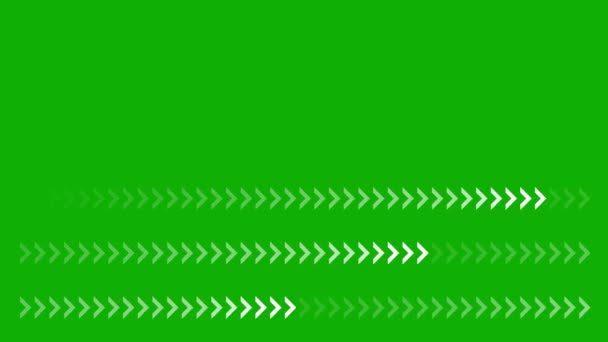 Directional Arrows Motion Graphics Green Screen Background — Stock Video