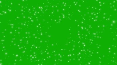 Yeşil ekran arkaplanlı uzay hareketi grafikleri
