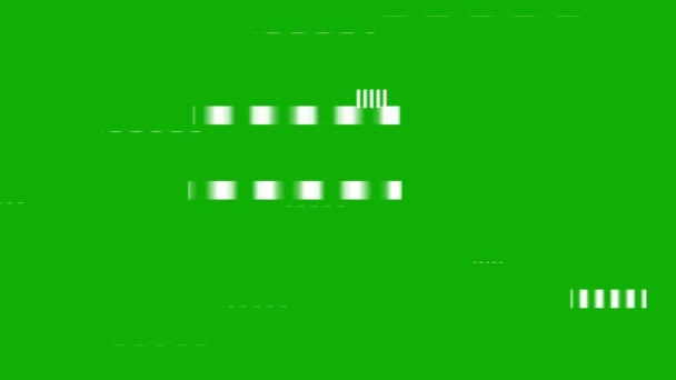 Listras Digitais Movimento Gráficos Com Fundo Tela Verde — Vídeo de Stock