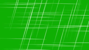 Yeşil ekran arkaplan ile dijital ızgara çizgileri hareket grafikleri