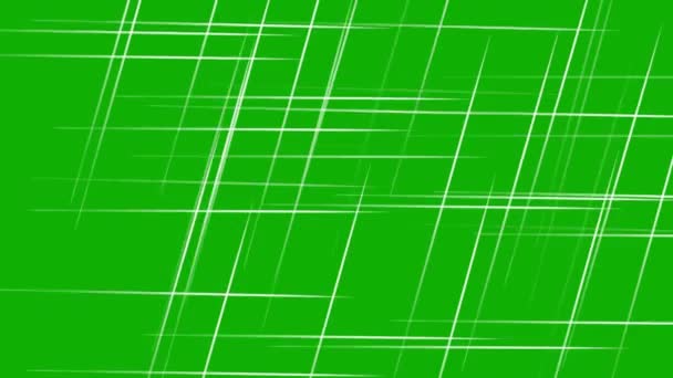 Digital Grid Lines Motion Graphics Green Screen Background — Stock Video