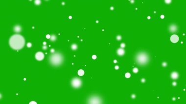 Bokeh yeşil ekran arkaplanlı hareketli grafikleri aydınlatır