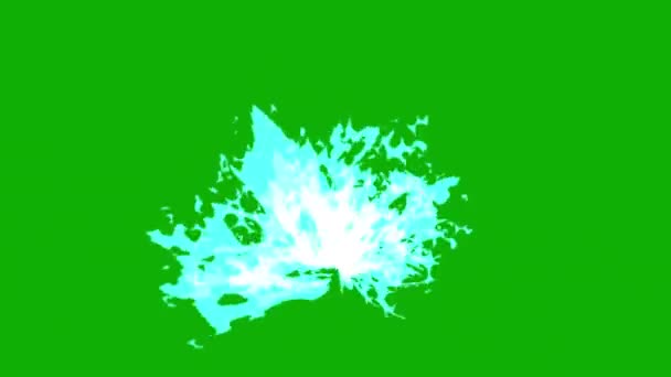 Liquid Splashes Motion Graphics Green Screen Background — ストック動画