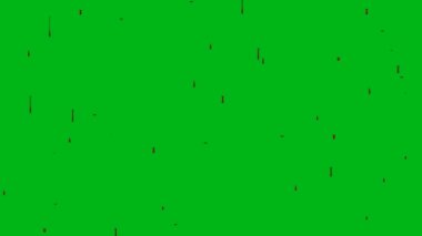 Düşen kan damlaları yeşil ekran arkaplanlı hareket grafikleri