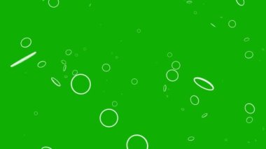 Dönen halkalar yeşil ekran arkaplanlı hareket grafikleri