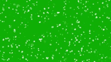Water drops motion graphics with green screen background