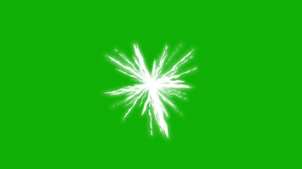 Light Energy Beams Motion Graphics Green Screen Background — ストック動画
