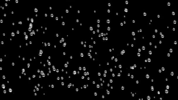 Regn Droppar Fönster Glas Rörelse Grafik Med Natt Bakgrund — Stockvideo