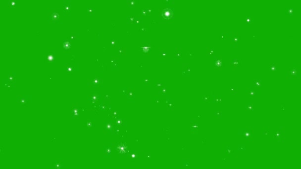 緑色の画面の背景を持つ回転原子軌道運動グラフィックス — ストック動画