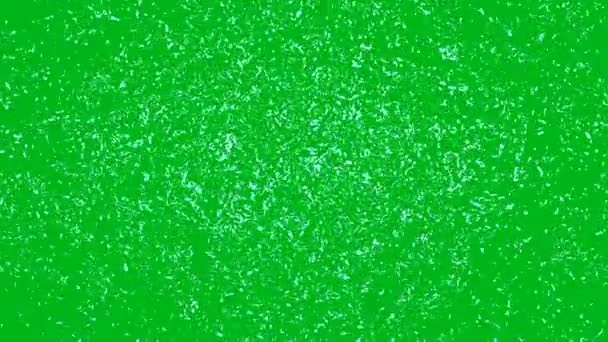 绿色屏幕背景的水波运动图形 — 图库视频影像