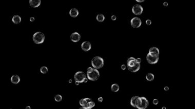 Uçan sabun köpükleri gece arkaplanlı hareket grafikleri