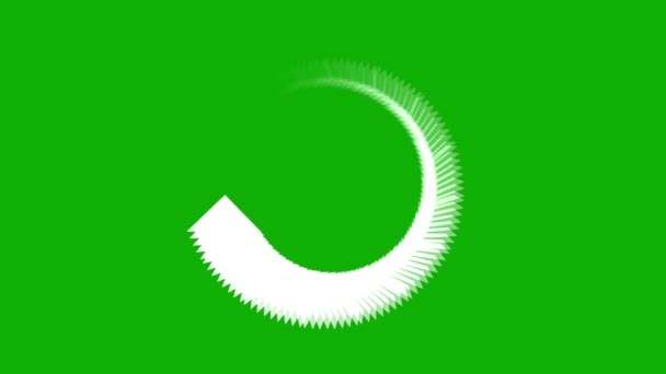 Ρυθμιστικό Σύμβολο Κίνησης Γραφικά Πράσινο Φόντο Οθόνη — Αρχείο Βίντεο