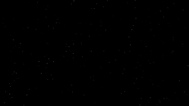 Звёздная Ночная Графика — стоковое видео