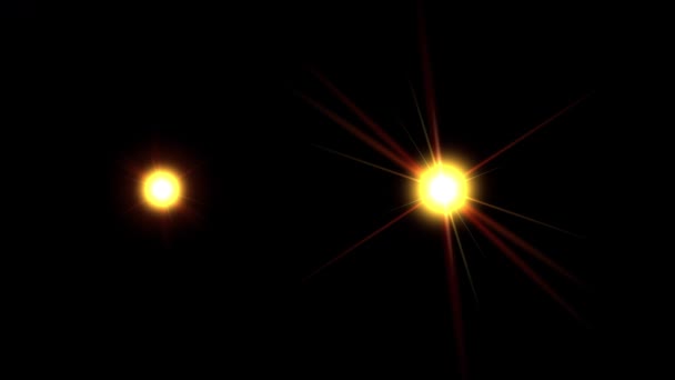 具有夜间背景的明亮的太阳运动图形 — 图库视频影像