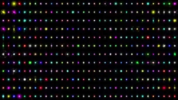 Shining Color Sparks Pattern Motion Graphics Night Background — Vídeo de Stock