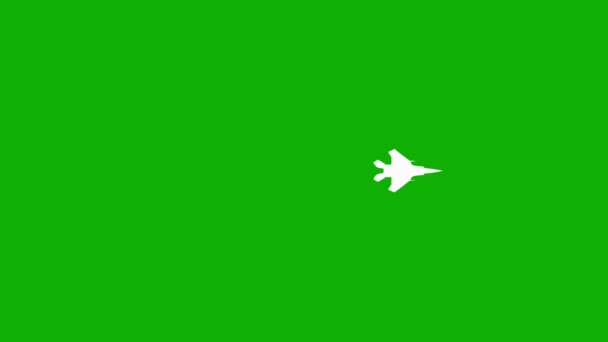 Flying Airplanes Motion Graphics Green Screen Background — Stok video