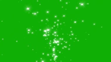 Parıldayan yeşil ekran arkaplanlı akış grafikleri