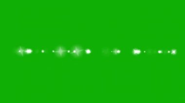 Twinkling sparks line motion graphics with green screen background