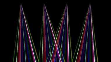 Colorful stage lights motion graphics with night background