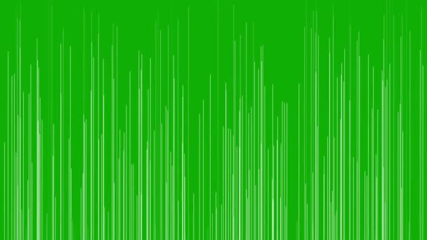 Rising Digital Lines Motion Graphics Green Screen Background — Video