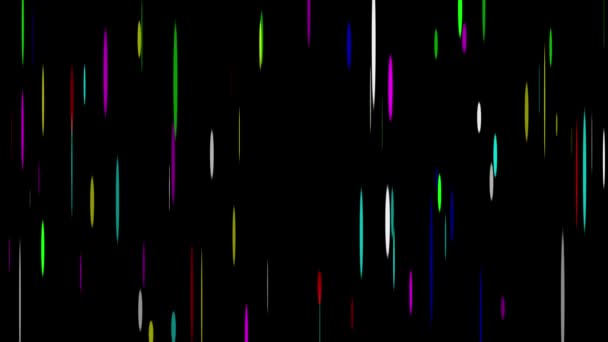 Цифровые Красочные Линии Графика Движения Ночным Фоном — стоковое видео