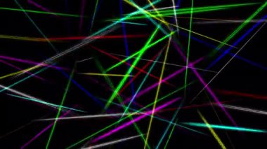 Gece arkaplanlı renkli ışık huzmeleri hareket grafikleri