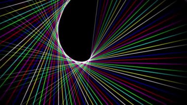 Gece arkaplanlı renkli çizgili hareket grafikleri