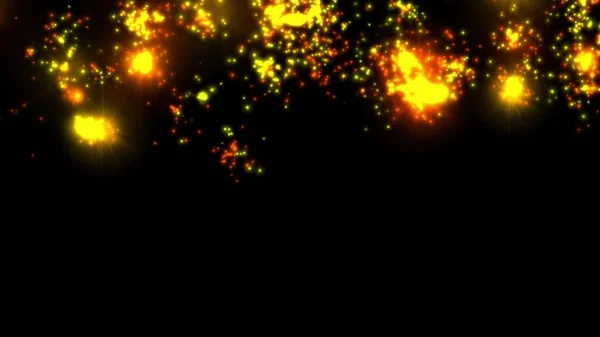 Sade siyah arkaplanı olan güzel havai fişekler