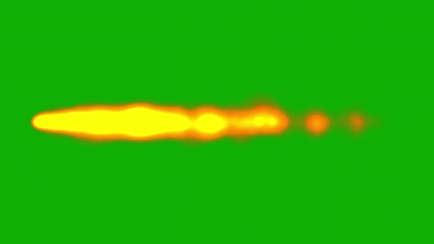 Fire Stream Motion Graphics Green Screen Background — Stock Video