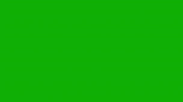 Missiles Firing Motion Graphics Green Screen Background — Stock Video