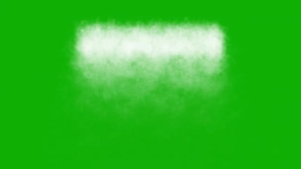 Gráficos Movimiento Flujo Vapor Blanco Con Fondo Pantalla Verde — Vídeos de Stock