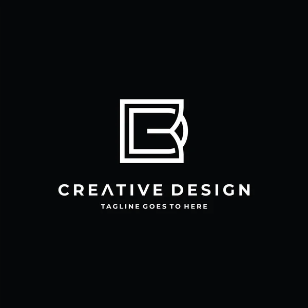 Logotipo Logotipo Letra Único Atraente Criativo Moderno Inicial Inicial Baseado —  Vetores de Stock